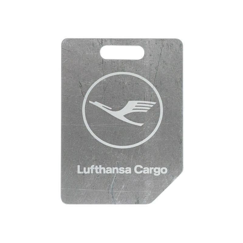 Upcycling Luggage Tag | Groß (Silber)