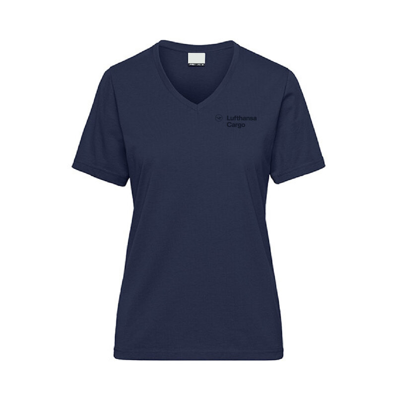 Damen T-Shirt mit Lufthansa Cargo Branding