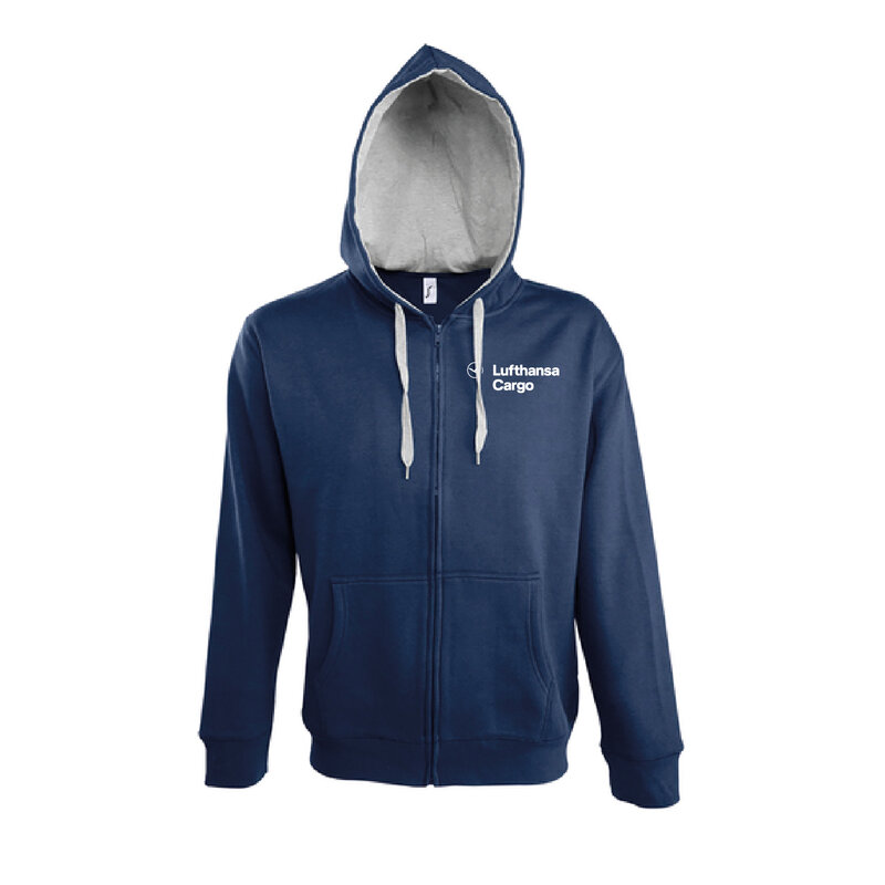 Lufthansa Cargo Hoodie Herren - weißes Logo