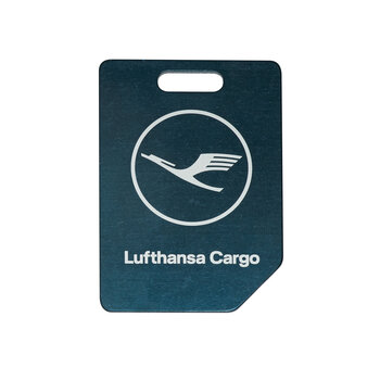 Upcycling Luggage Tag | Groß (Blau)