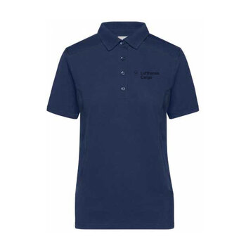 Damen Poloshirt mit Lufthansa Cargo Branding