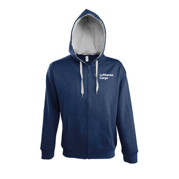 Lufthansa Cargo Hoodie Herren - weißes Logo